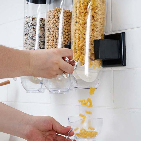 Kitchen Grain Distributor Storage Barrel Wall Hanging Sealed Storage Tank