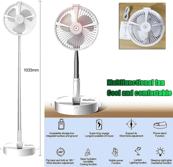 Gorilla Gadgets Folding USB Charging Outdoor Portable Mini Fan