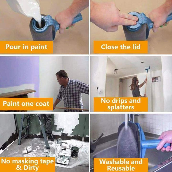 MULTIFUNCTIONAL PAINT ROLLER BRUSH TOOLS SET (8 PCS)