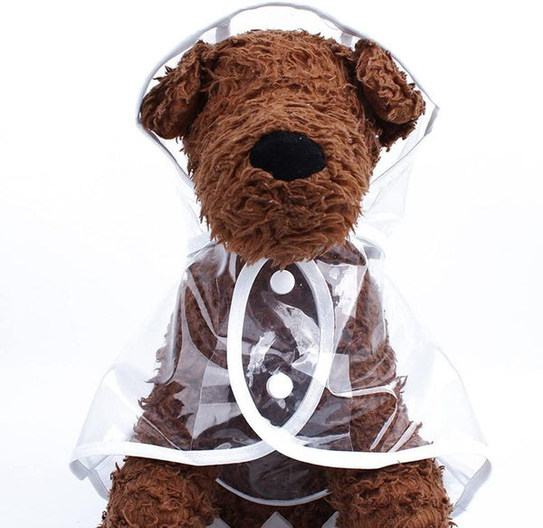 TRANSPARENT DOG RAINCOAT JACKET