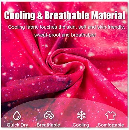 Fashion Galaxy Face Bandana Neck Gaiter, Sun UV Protection Reusable Half Mask Scarf, Motorcycle Balaclava for Women Men