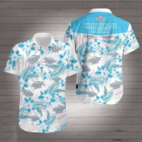 Men's Keystone Light Hawaiian Shirt