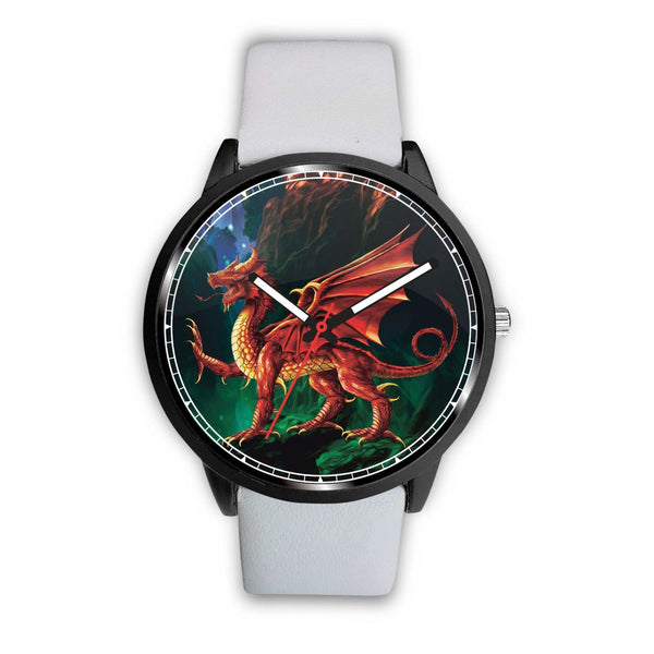 Welsh Dragon Leather/Steel Watch - BN02