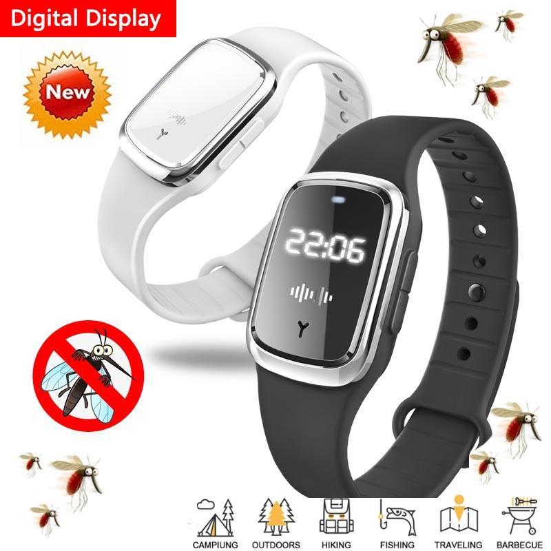 Mosquito Repellent Bracelet Ultrasonic Insect Pest Repeller Wristband
