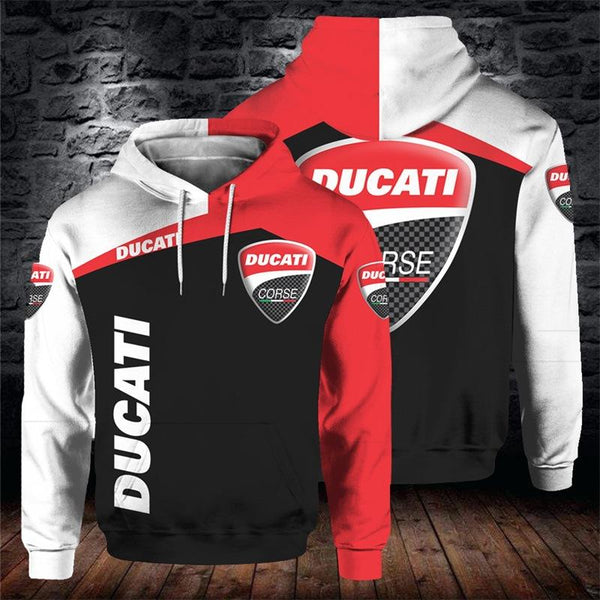 Men's Printed Ducati Hoodie