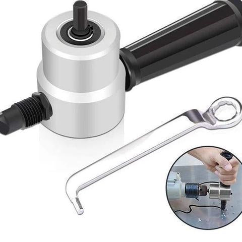 Nibbler Cutter Drill Attachment Double Head Metal Sheet