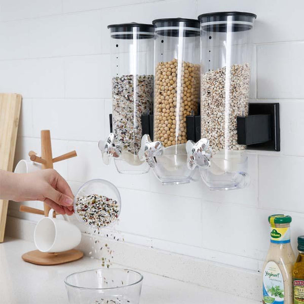 Kitchen Grain Distributor Storage Barrel Wall Hanging Sealed Storage Tank