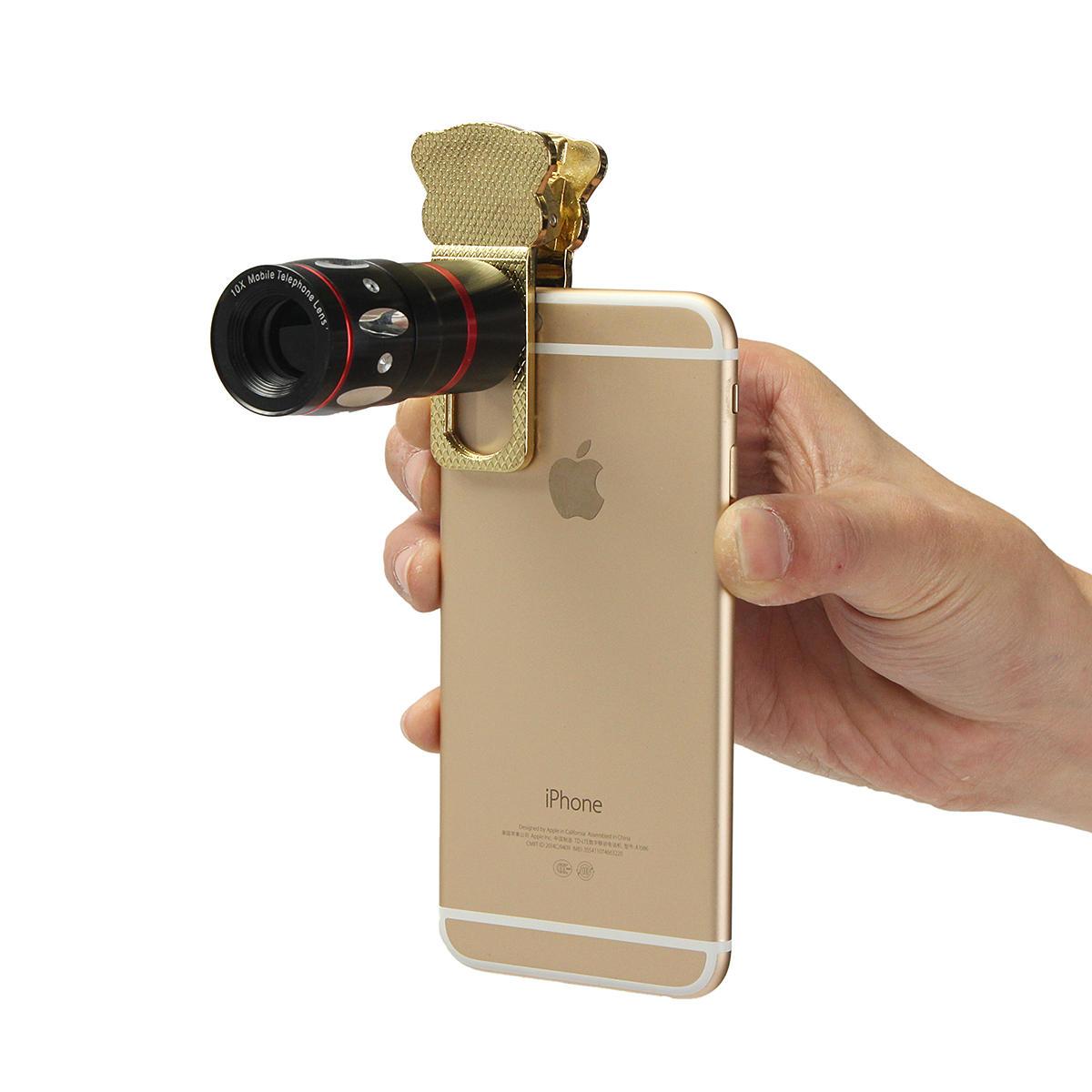 Clip-On 10X Zoom Telephoto Lens For Smartphone and Tablet