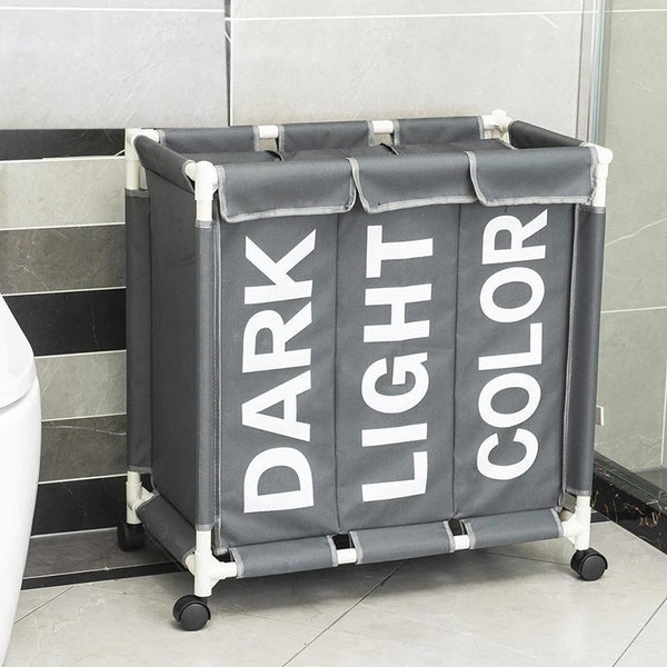 LAUNDRY BASKET ORGANIZER WITH WHEELS