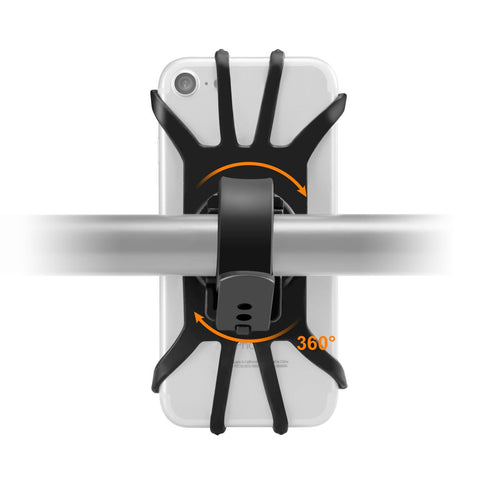 Bike Bicycle Handlebar Phone Holder Mount 360 Rotation For 3.5 to 6.5 inch Smart Phone Samsung Galaxy S10 iPhone XS Max