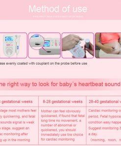 Baby Heartbeat Fetal Doppler - Hear Baby Heartbeat