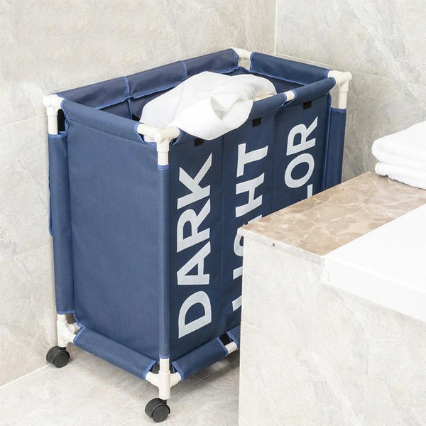 LAUNDRY BASKET ORGANIZER WITH WHEELS
