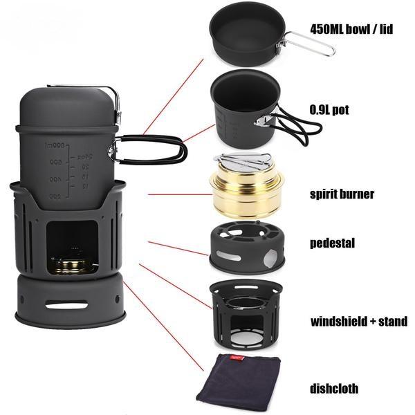 Camping Cooking Set Portable Stove