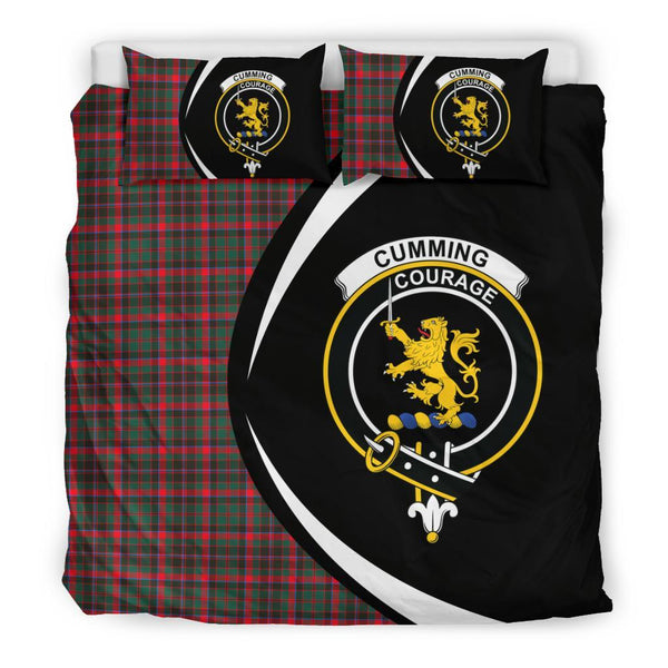 Cumming Hunting Modern Tartan Circle Style Bedding Set HJ4