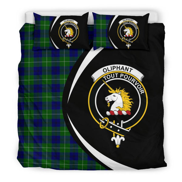 Oliphant Modern Tartan Circle Style Bedding Set HJ4