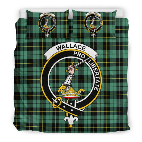 Wallace Hunting Ancient Clan Badge Tartan Bedding Set K5