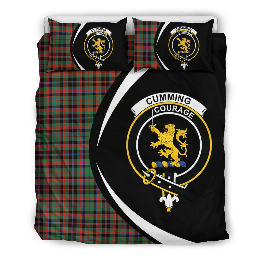 Cumming Hunting Ancient Tartan Circle Style Bedding Set HJ4