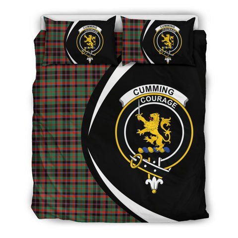 Cumming Hunting Ancient Tartan Circle Style Bedding Set HJ4