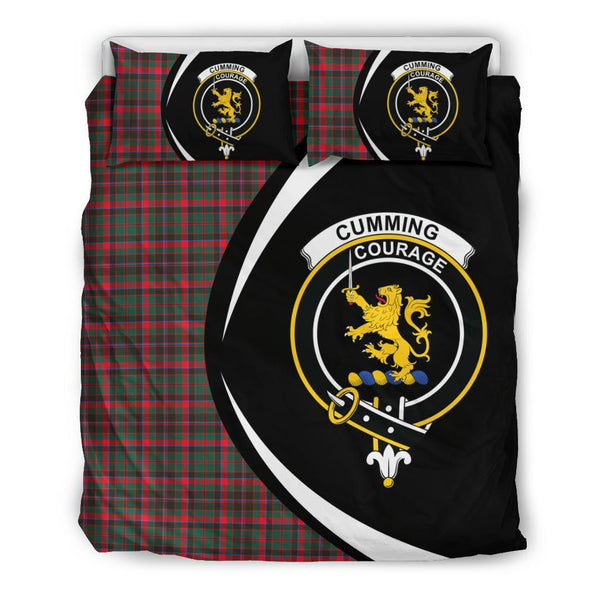 Cumming Hunting Modern Tartan Circle Style Bedding Set HJ4
