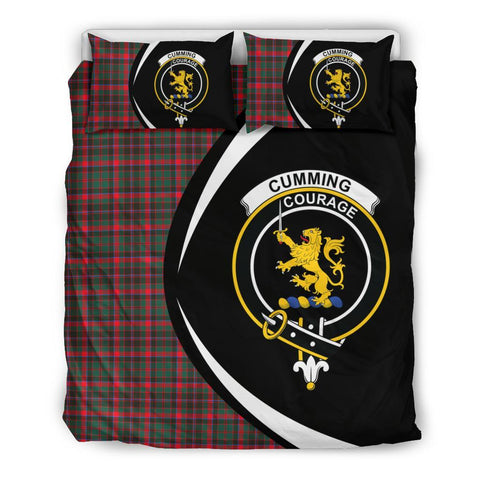 Cumming Hunting Modern Tartan Circle Style Bedding Set HJ4