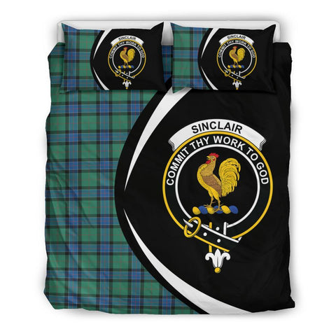 Sinclair Hunting Ancient Tartan Circle Style Bedding Set HJ4
