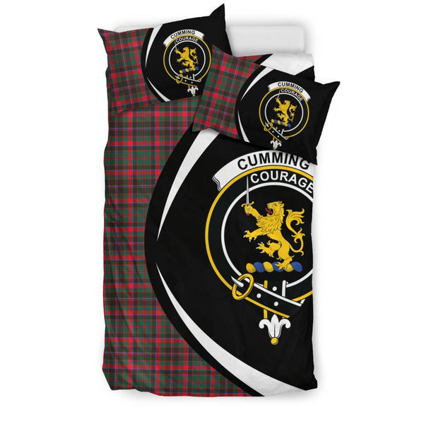 Cumming Hunting Modern Tartan Circle Style Bedding Set HJ4