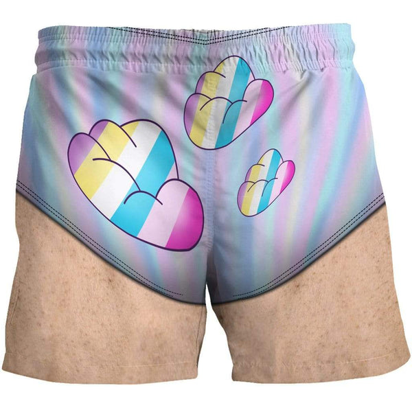 Custom Beach Shorts - Swim Trunks Unicorn