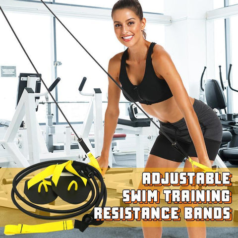 ADJUSTABLE SWIM TRAINING RESISTANCE BANDS