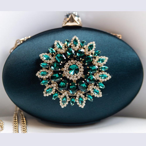 Flower Crystal Clutch
