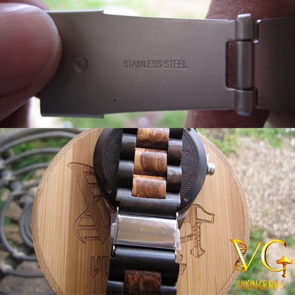 HANDMADE ENGRAVED WOODEN WATCH