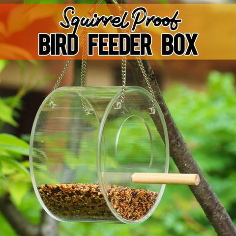 SQUIRREL PROOF BIRD FEEDER BOX