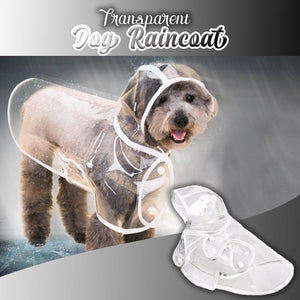 TRANSPARENT DOG RAINCOAT JACKET