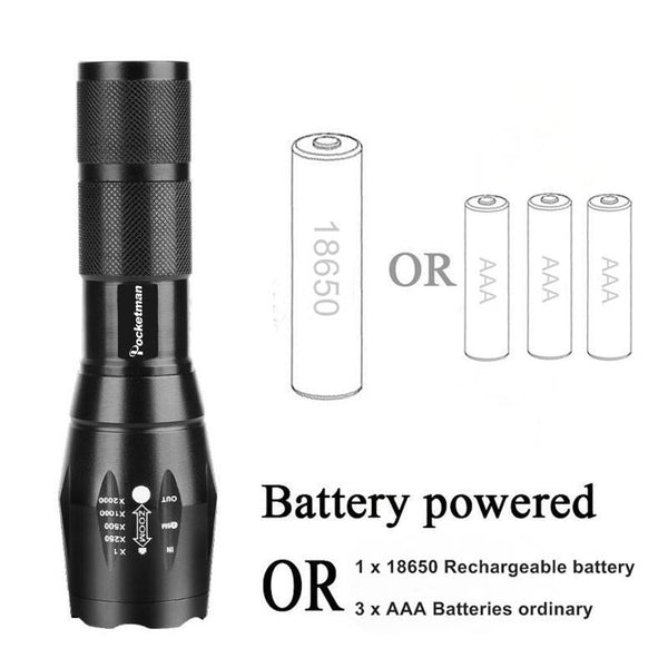 LED Flashlight T6 Tactical flashlight + Q5 Mini Torch Lanterna