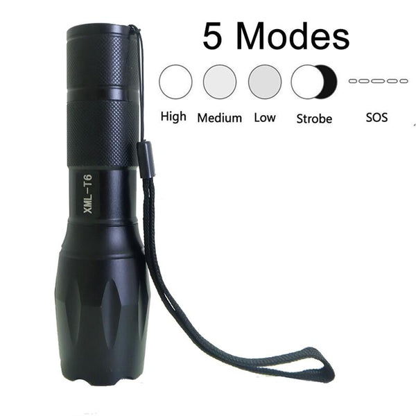 LED Flashlight T6 Tactical flashlight + Q5 Mini Torch Lanterna