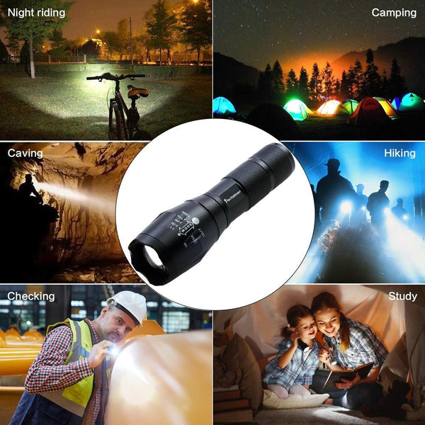 LED Flashlight T6 Tactical flashlight + Q5 Mini Torch Lanterna