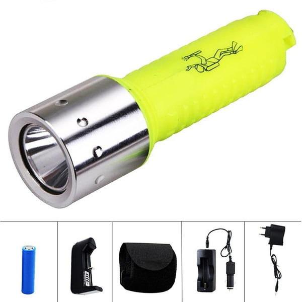 Professional Scuba 18650 Flashlight