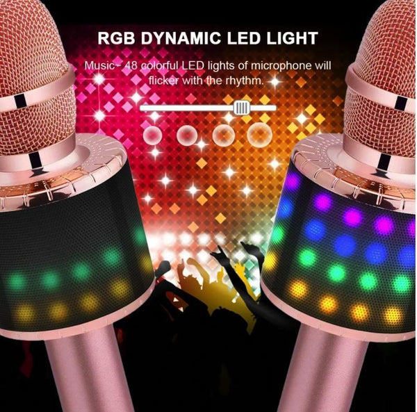 HomeSing™ Bluetooth Wireless Handheld Microphone Speaker KTV Karaoke Mic Music Player Singing Recorder