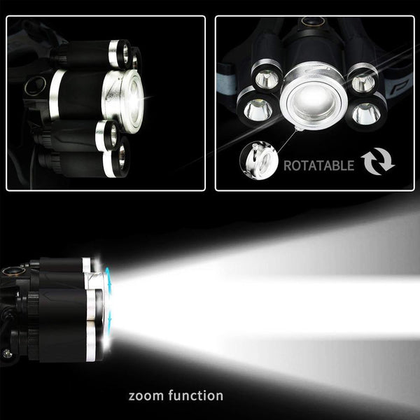 1500LM T6 Q5 Zoomable Headlamp