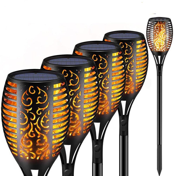 Solar Lights 96 LEDs Waterproof Flames Torch