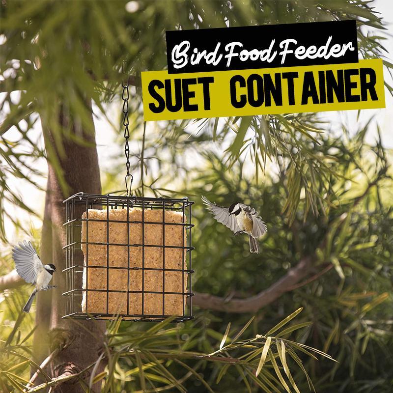 BIRD FOOD FEEDER SUET CONTAINER