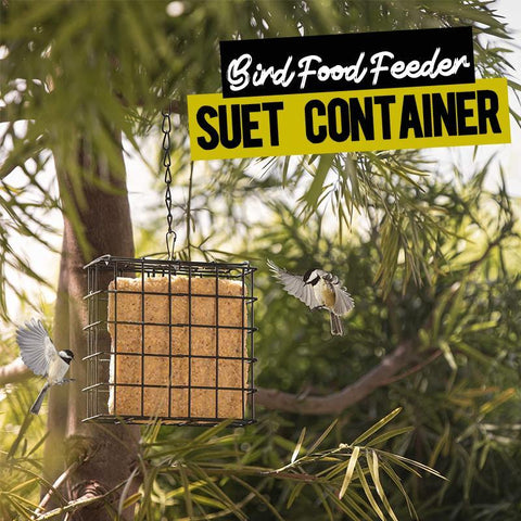 BIRD FOOD FEEDER SUET CONTAINER