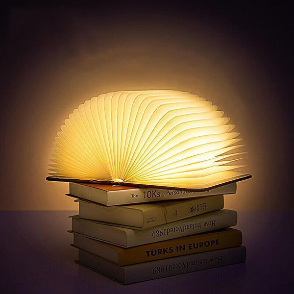LED Five-color Night Light USB Charging Folding Book Light