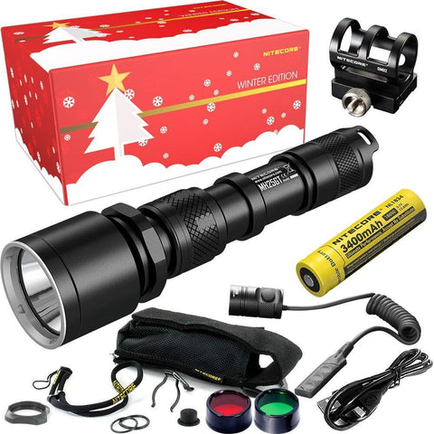 Hunting Holiday Gift Set 1000 Lumen USB Rechargeable Flashlight