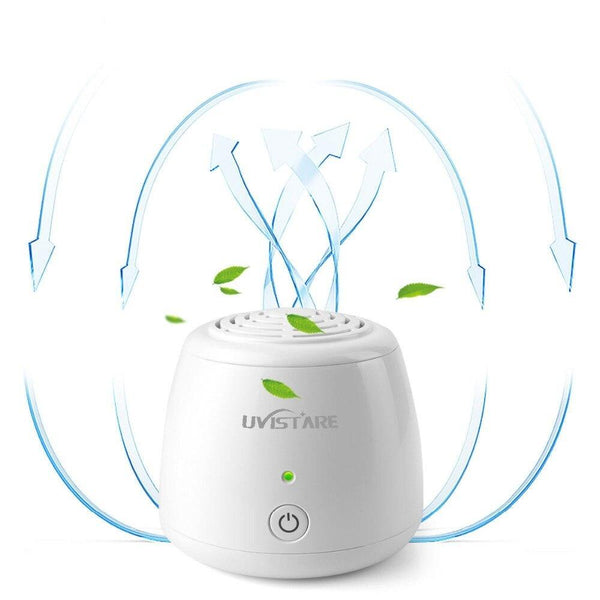 Home Portable Mini Air Purifier USB Cable & Battery Dual Power Air Cleaner Anion Ionizer Negative Ion Generator Ozone Generator