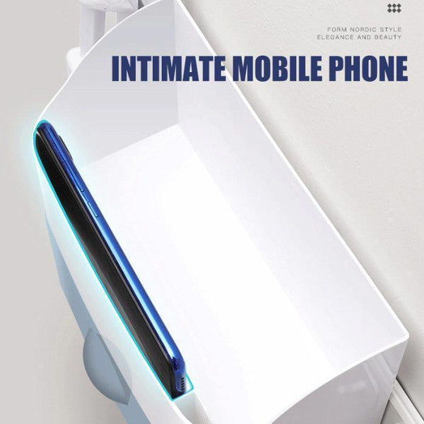 Multi-function Wall Mounted Bedside Shelf with Phone Holder