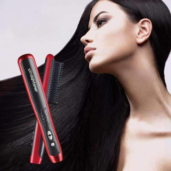 DUAL-PURPOSE HAIR STRAIGHTENER COMB