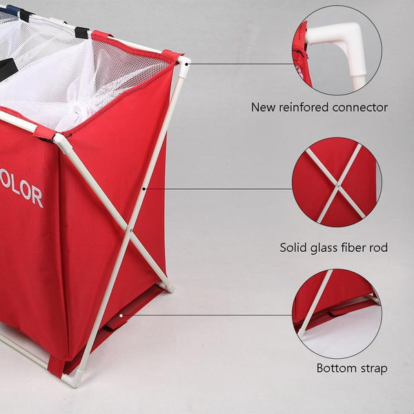 LAUNDRY BASKET ORGANIZER WITH WHEELS