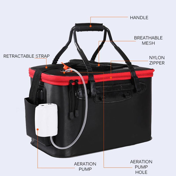PORTABLE FOLDING FISHING BAG