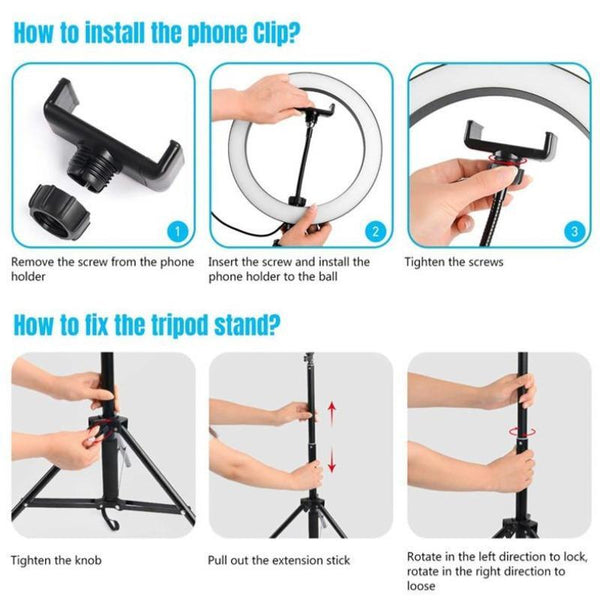 LED RING LIGHT WITH STAND