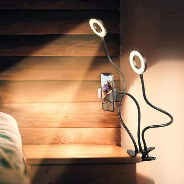SELFIE RING LIGHT & PHONE HOLDER